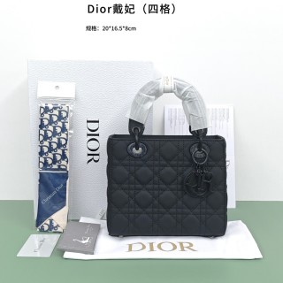 Dior Saddle Bag Black Monogram Canvas Leather Strap view 6