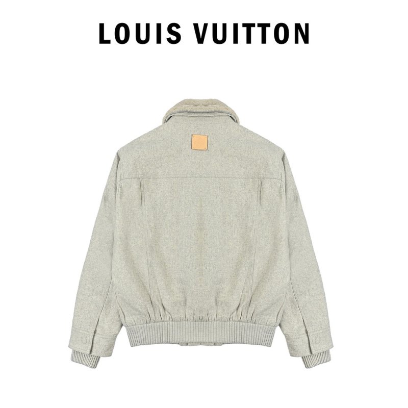 Cream Wool Blend Overshirt Jacket view