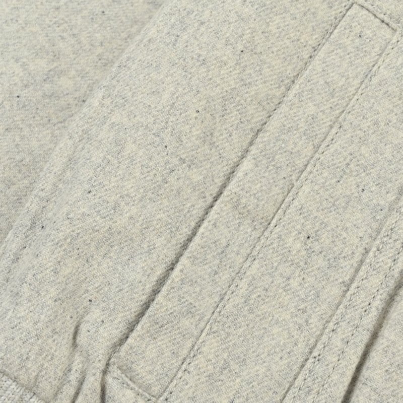 Cream Wool Blend Overshirt Jacket view