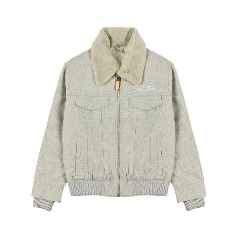 Cream Wool Blend Overshirt Jacket view