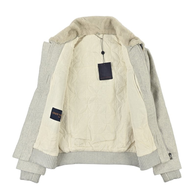 Cream Wool Blend Overshirt Jacket view