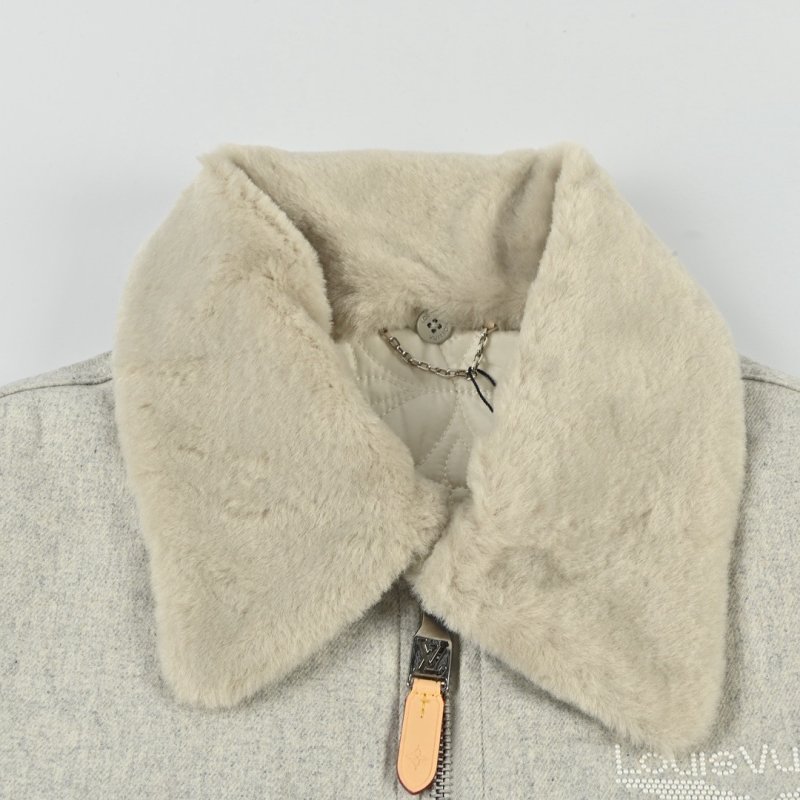 Cream Wool Blend Overshirt Jacket view