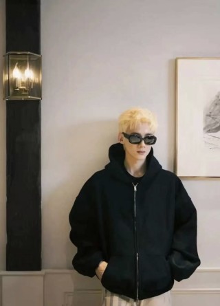 Essentials Black Cropped Zip-Up Jacket view 6