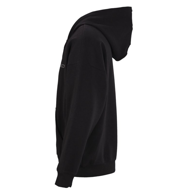 Gucci Black Embroidered Logo Zip Hoodie Jacket view