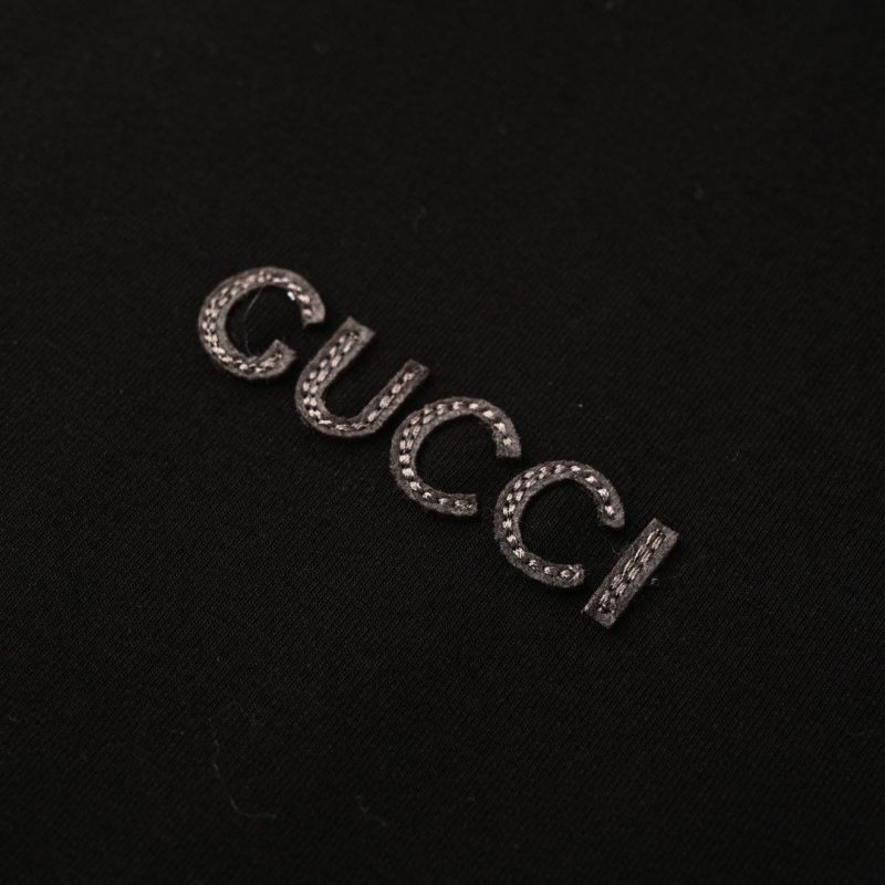 Gucci Black Embroidered Logo Zip Hoodie Jacket view