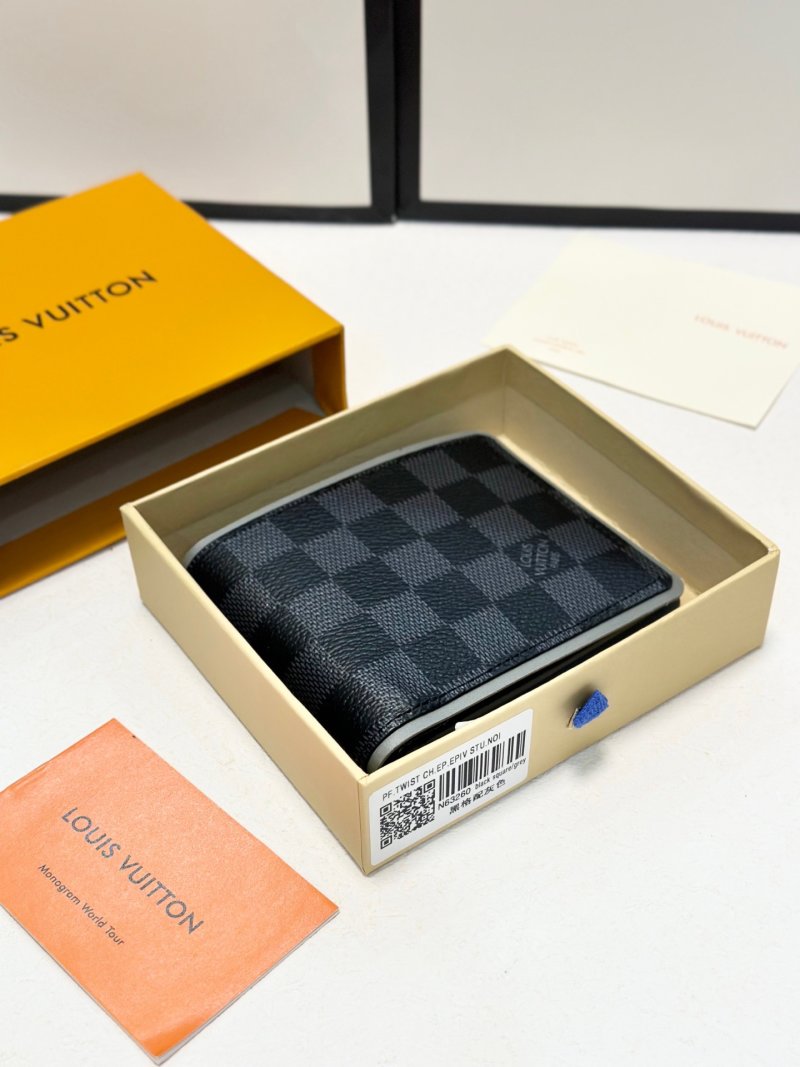 Louis Vuitton Damier Graphite Compact Wallet Black