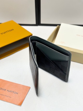 Louis Vuitton Damier Graphite Compact Wallet Black view 7