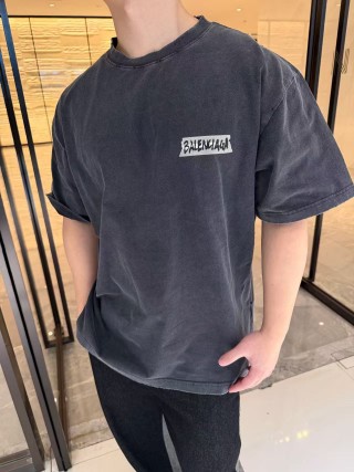 Balenciaga Black Back Logo T-Shirt view 2