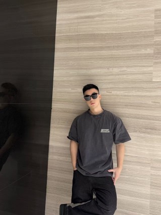 Balenciaga Black Back Logo T-Shirt view 3