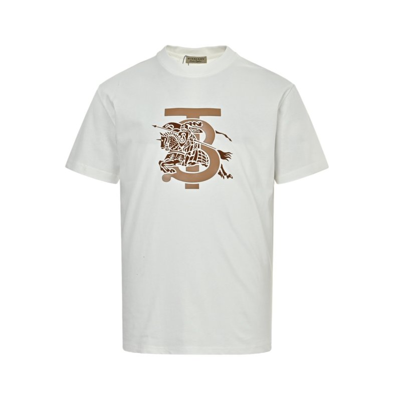 White Dragon Graphic T-Shirt with Brown Print view