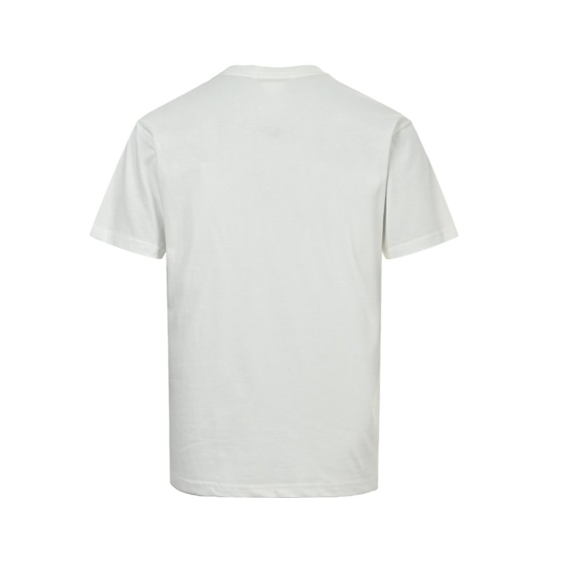White Dragon Graphic T-Shirt with Brown Print view