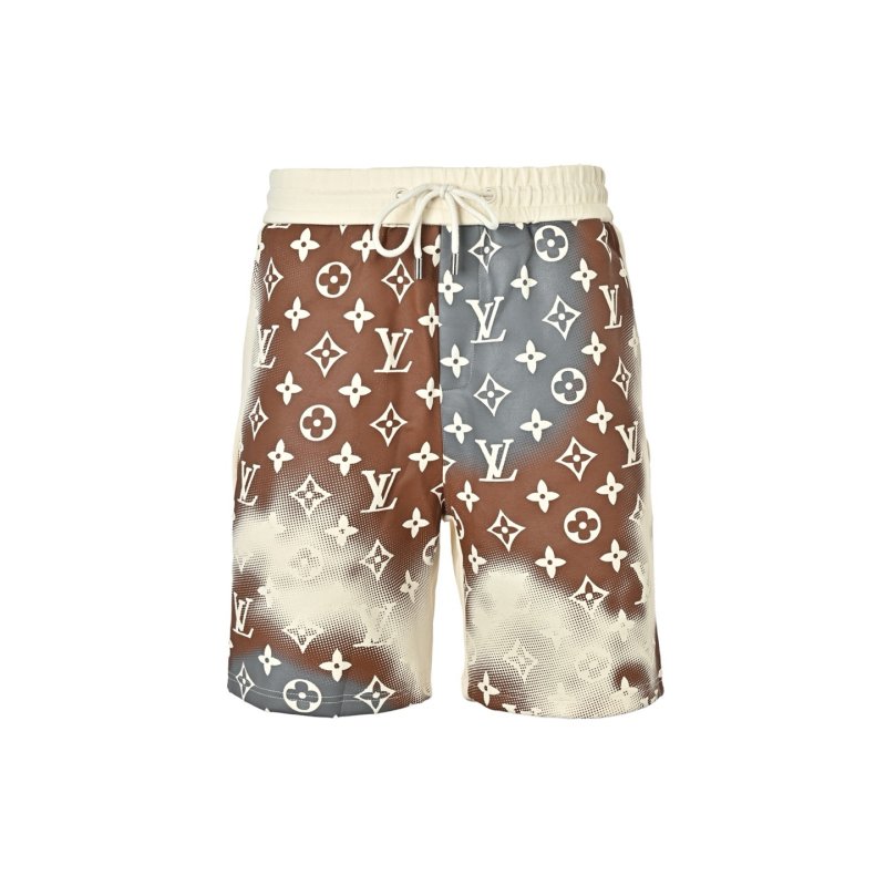 Louis Vuitton Monogram Tie-Dye Shorts Brown Multi view