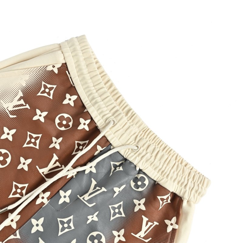 Louis Vuitton Monogram Tie-Dye Shorts Brown Multi view
