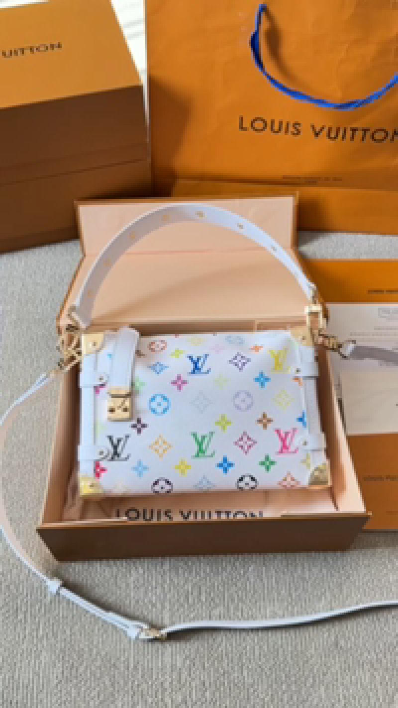 Louis Vuitton Monogram Multicolor Shoulder Bag White