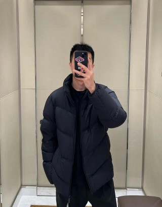 Moncler Black Quilted Down Jacket