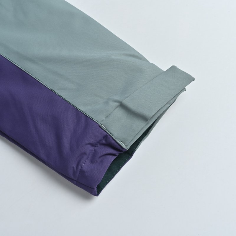 Colorblock Windbreaker Jacket - Teal Navy view
