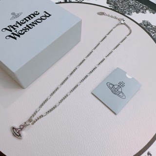 Vivienne Westwood Saturn Orb Pendant Necklace Silver 45cm view 4
