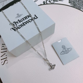 Vivienne Westwood Saturn Orb Pendant Necklace Silver 45cm view 5