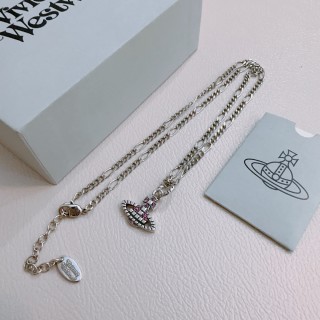 Vivienne Westwood Saturn Orb Pendant Necklace Silver 45cm view 6
