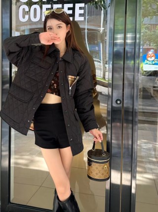 Black Utility Shirt Jacket with Chest Pockets view 2