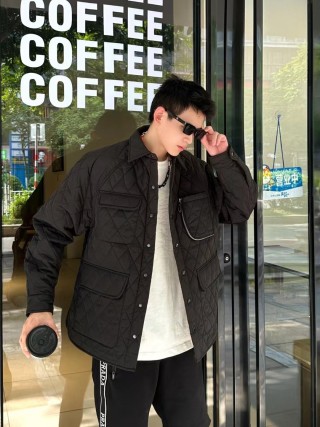 Black Utility Shirt Jacket with Chest Pockets view 5