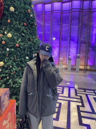 Charcoal Oversized Wool Blend Jacket