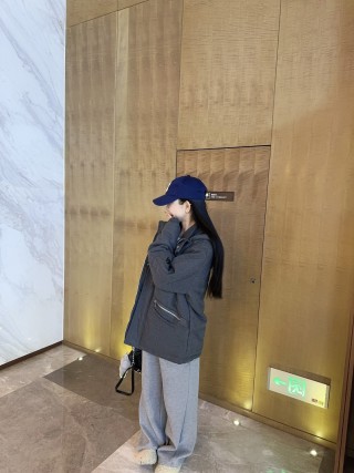 Charcoal Oversized Wool Blend Jacket view 7