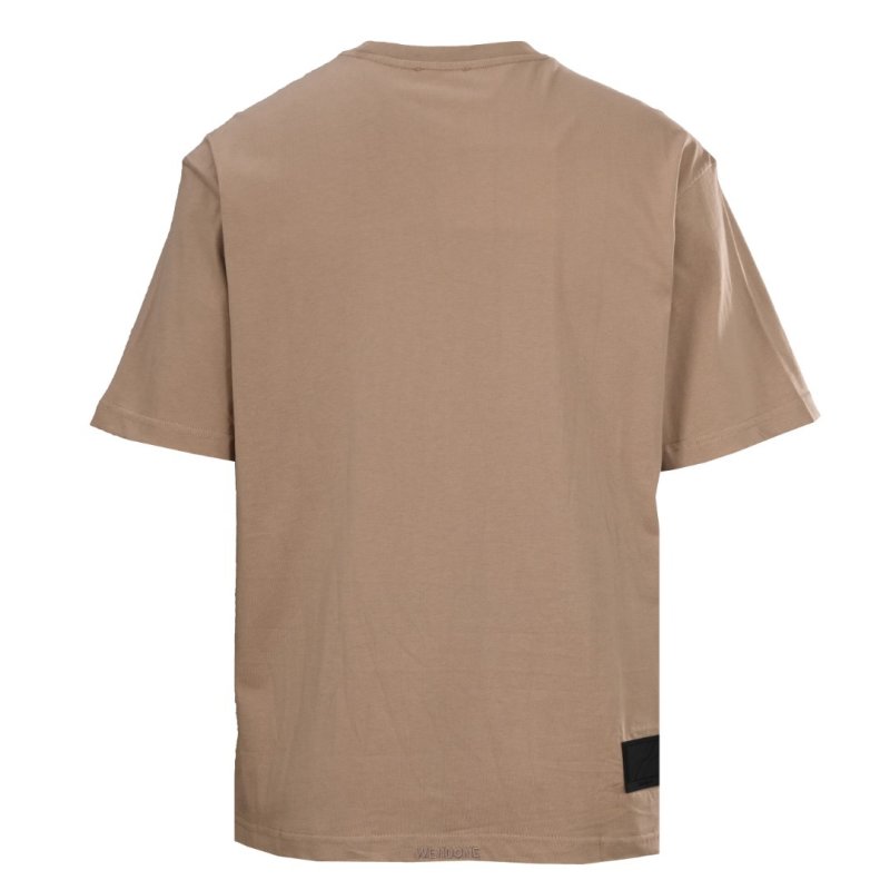 We11done Logo T-Shirt Beige view