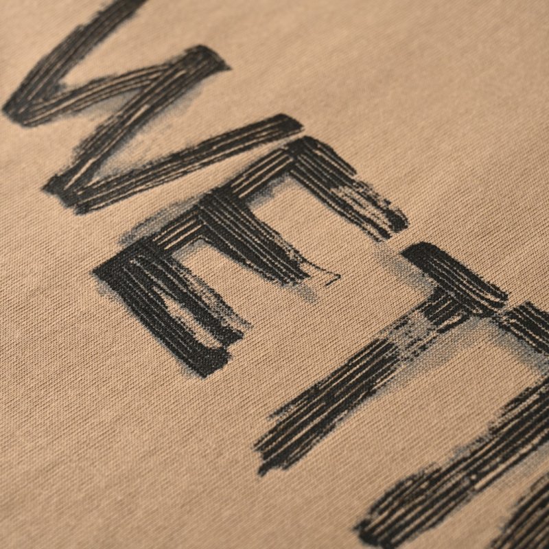 We11done Logo T-Shirt Beige view