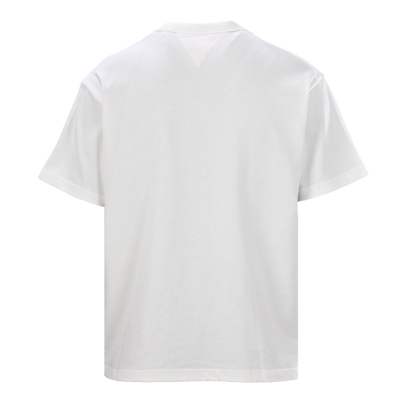 Cream Oversized T-Shirt with Black Pocket Detail view