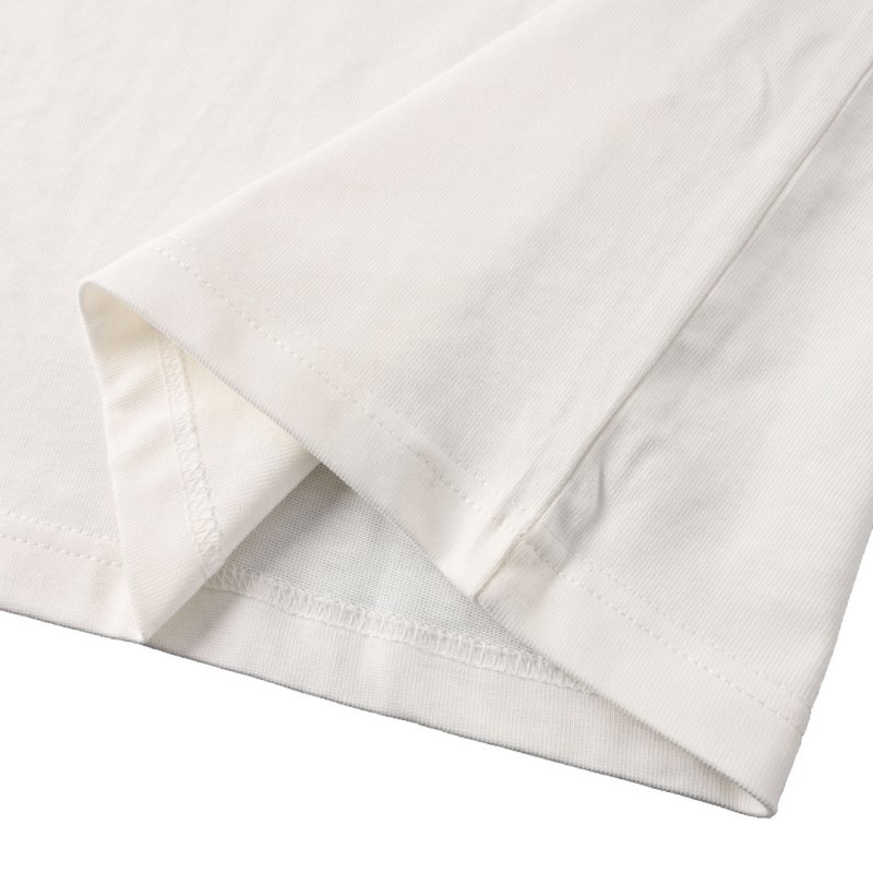 Cream Oversized T-Shirt with Black Pocket Detail view