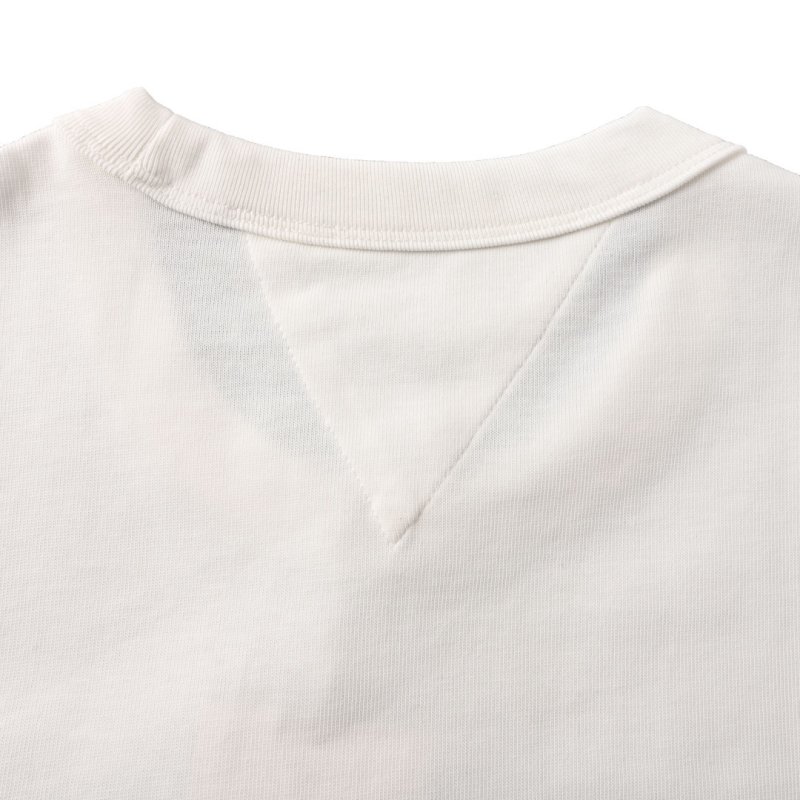 Cream Oversized T-Shirt with Black Pocket Detail view