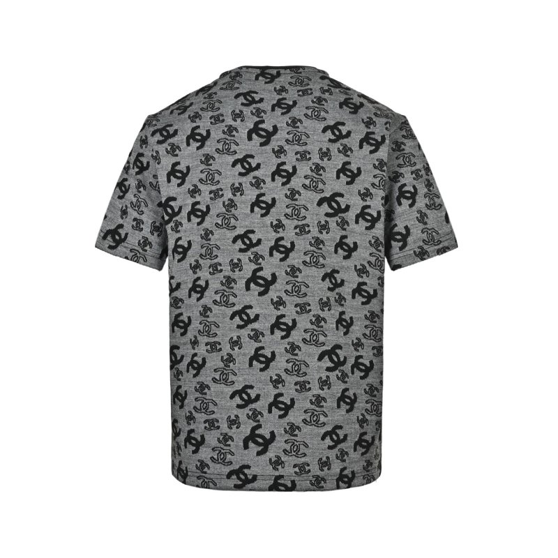 Chanel Monogram Logo Grey T-Shirt view