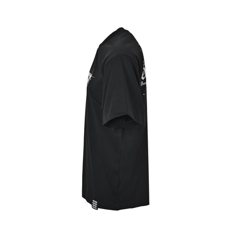 HoodBrand Lightning Graphic Black T-Shirt view