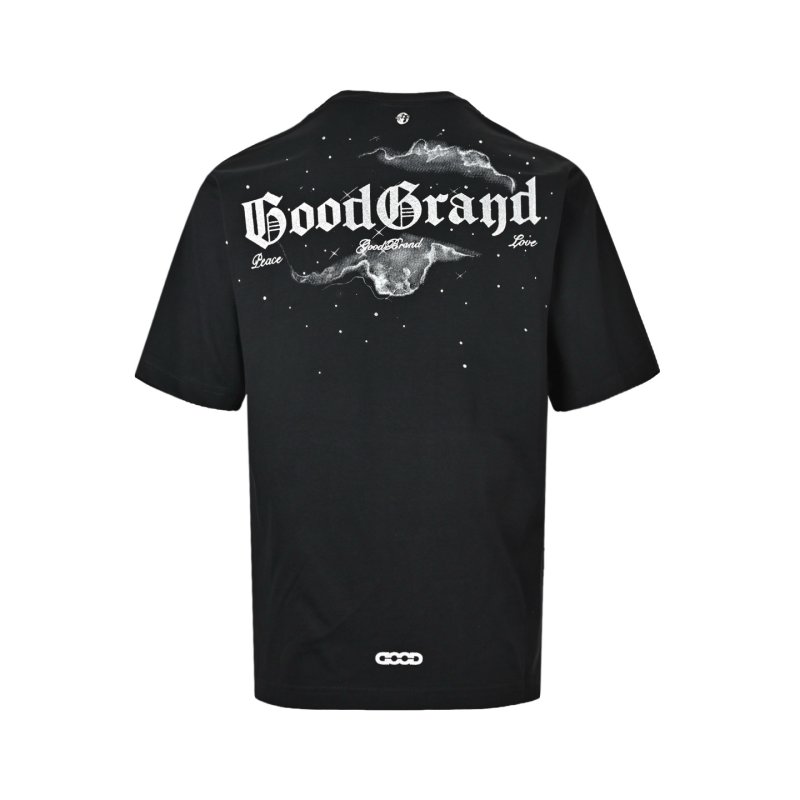 HoodBrand Lightning Graphic Black T-Shirt view