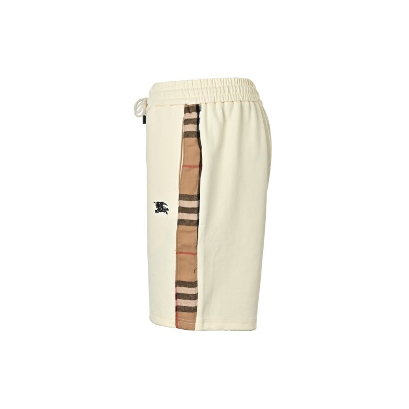 Burberry Cream Check Trim Shorts view