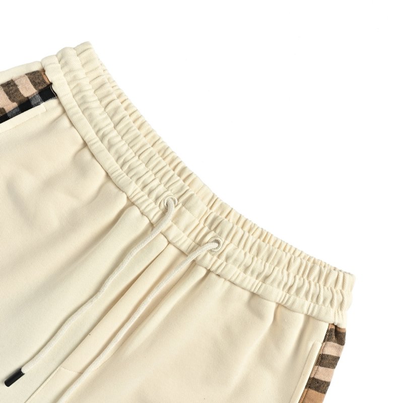 Burberry Cream Check Trim Shorts view