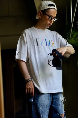 Colorful Logo Graphic White T-Shirt