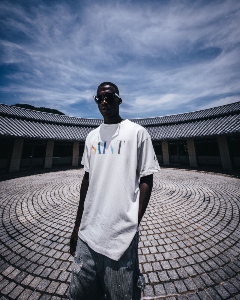 Colorful Logo Graphic White T-Shirt view