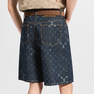 Louis Vuitton Monogram Denim Shorts Dark Indigo