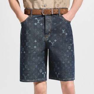 Louis Vuitton Monogram Denim Shorts Dark Indigo view 2
