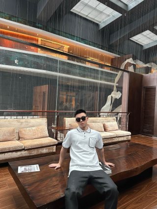 Burberry White Polo Shirt with Chest Pocket view 2
