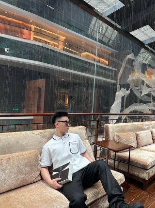 Burberry White Polo Shirt with Chest Pocket view 8