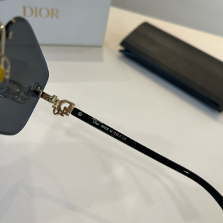Dior Rimless Black Gold Sunglasses view 9