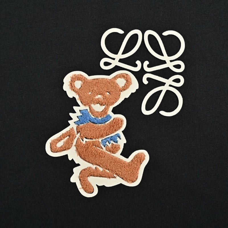 Black Bear Embroidered Short Sleeve T-Shirt view
