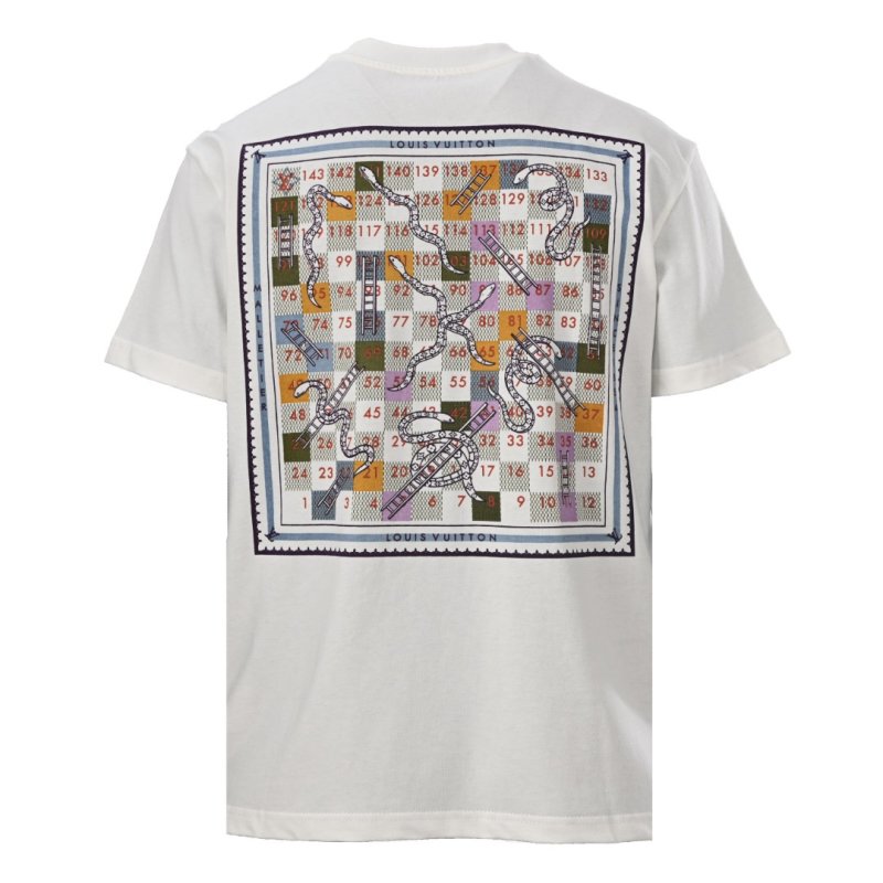 Louis Vuitton Game Board Print Cream T-Shirt view
