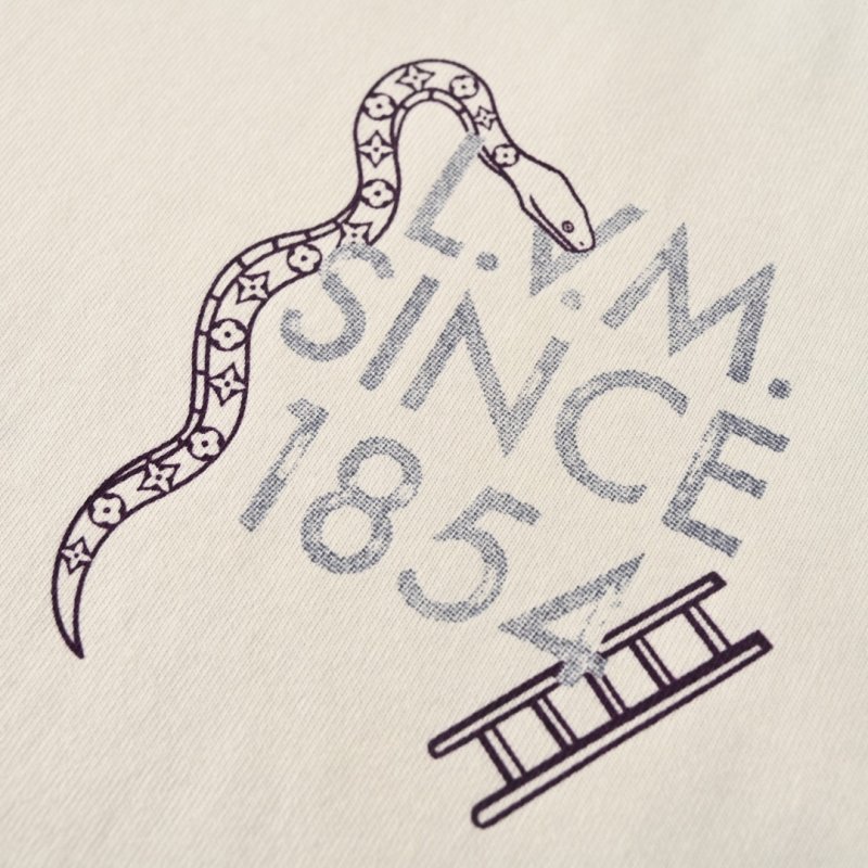 Louis Vuitton Game Board Print Cream T-Shirt view