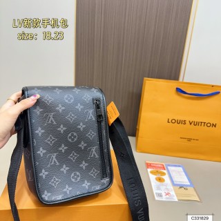 Louis Vuitton Monogram Canvas Shoulder Bag - Grey view 6