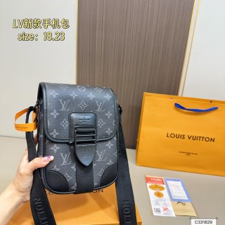 Louis Vuitton Monogram Canvas Shoulder Bag - Grey view 7