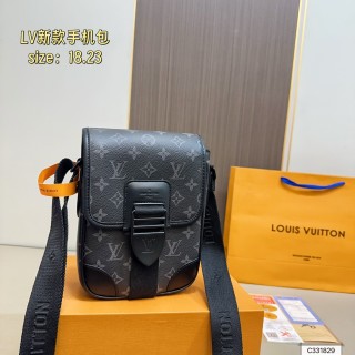 Louis Vuitton Monogram Canvas Shoulder Bag - Grey view 8